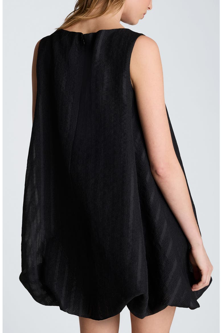 Bubble Hem Swing Minidress, Alternate, color, BLACK
