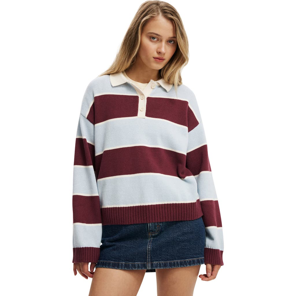 Cotton On Cotton Long Sleeve Polo In Multi