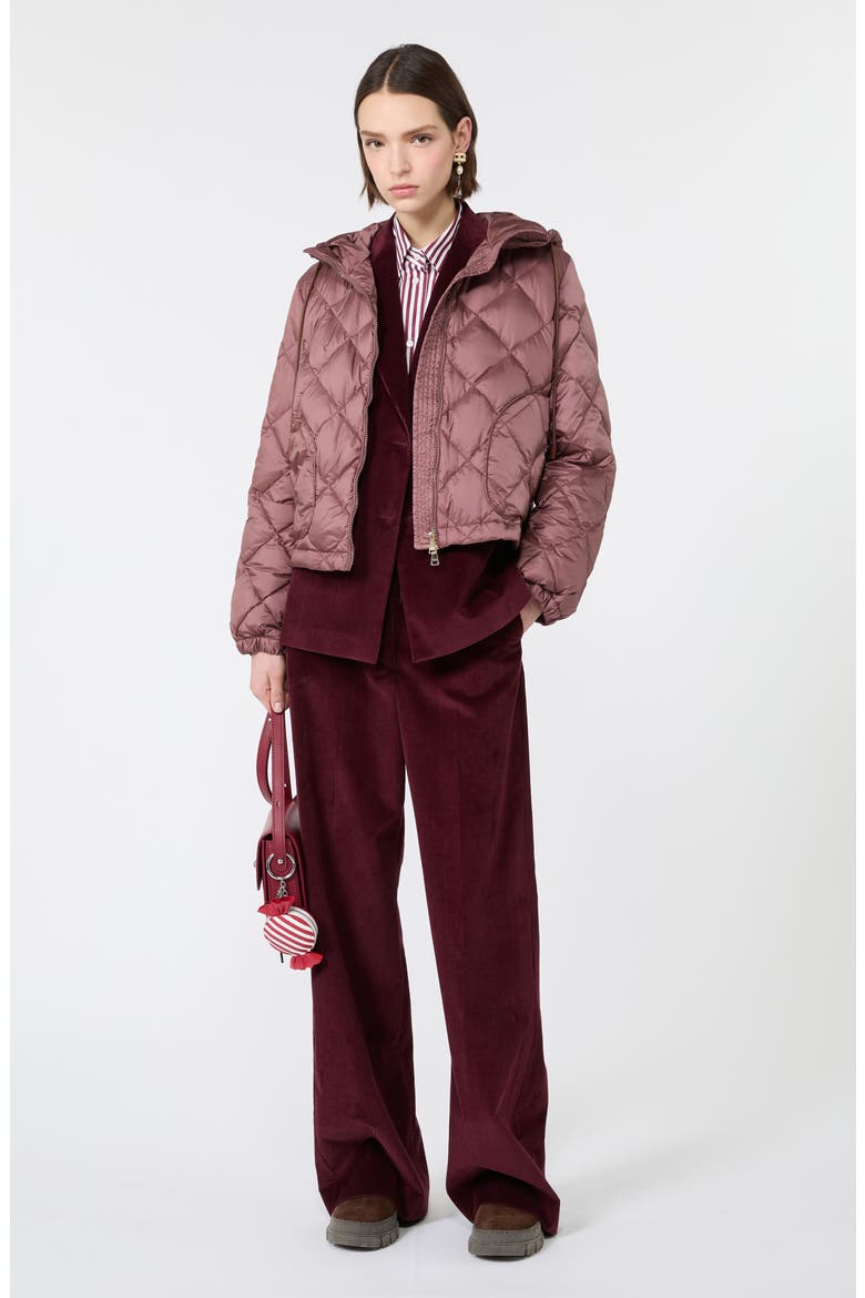 Tania Wide Leg Corduroy Pants, Alternate, color, BORDEAUX