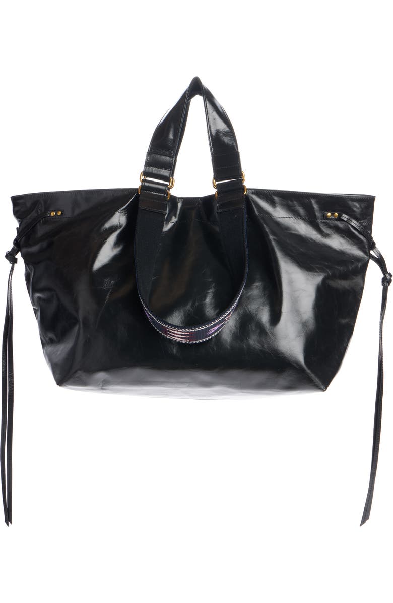 Isabel Marant Wardy Leather Shopper Tote, Alternate, color,