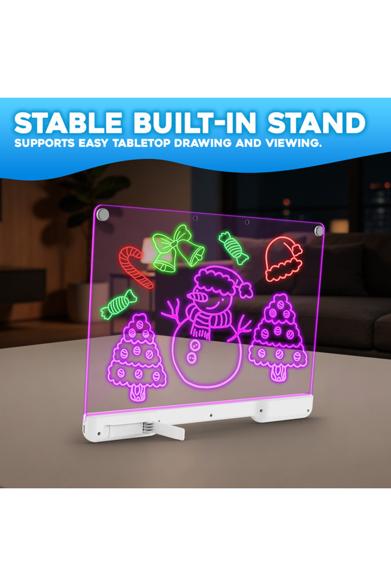 LED Drawing Neon Board, Alternate, color, Clear