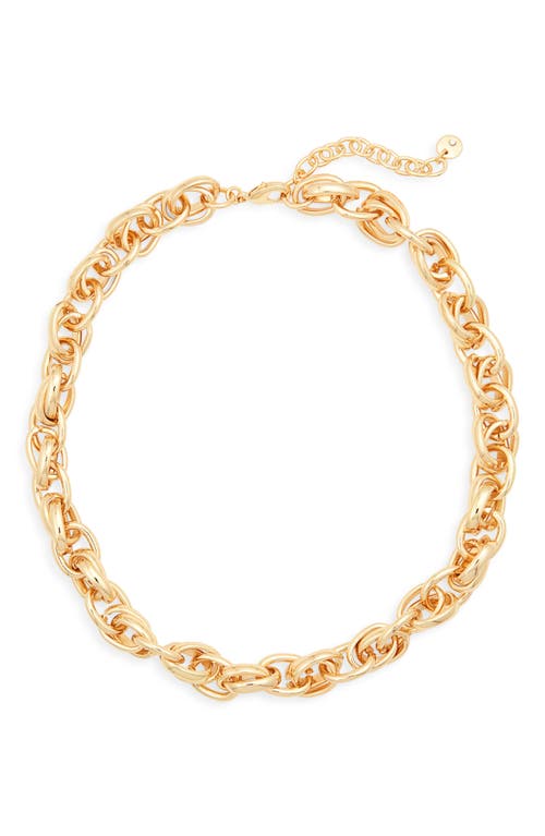 Nordstrom Interlocking Chunky Chain Necklace in Gold 