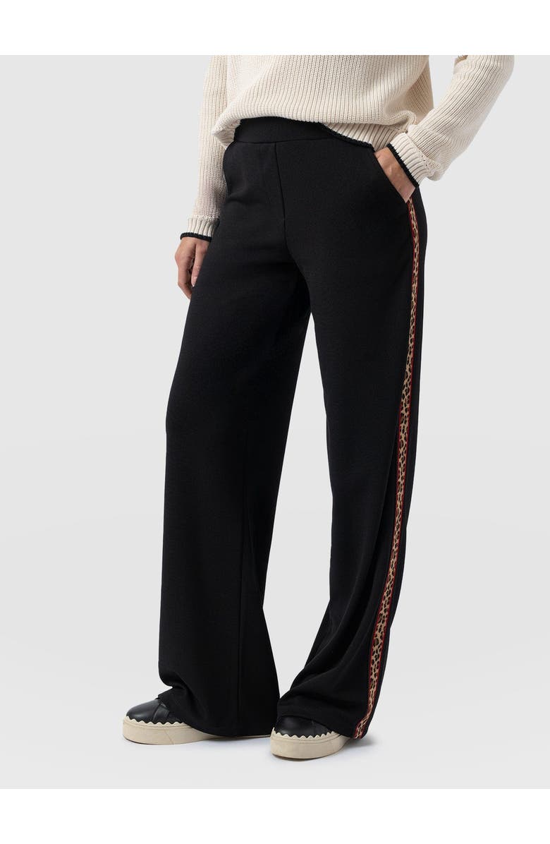 Saint + Sofia Victory Wide Leg Pant, Alternate, color, Black Leopard