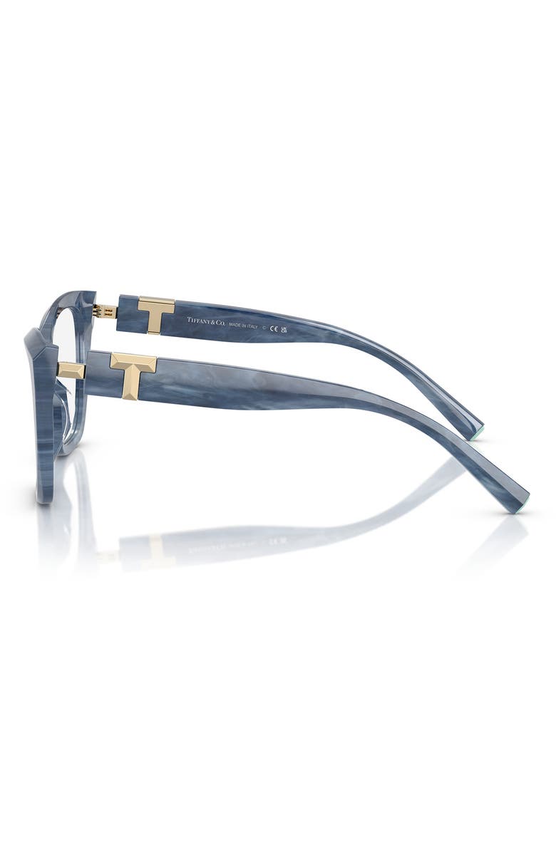 Tiffany & Co. 52mm Cat Eye Optical Glasses, Alternate, color, Striped Tanzanite / Demo Lens