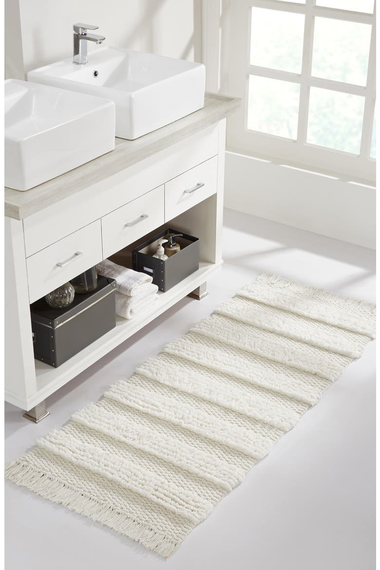 Savannah Fringe Runner Rug, Alternate, color, WHITE