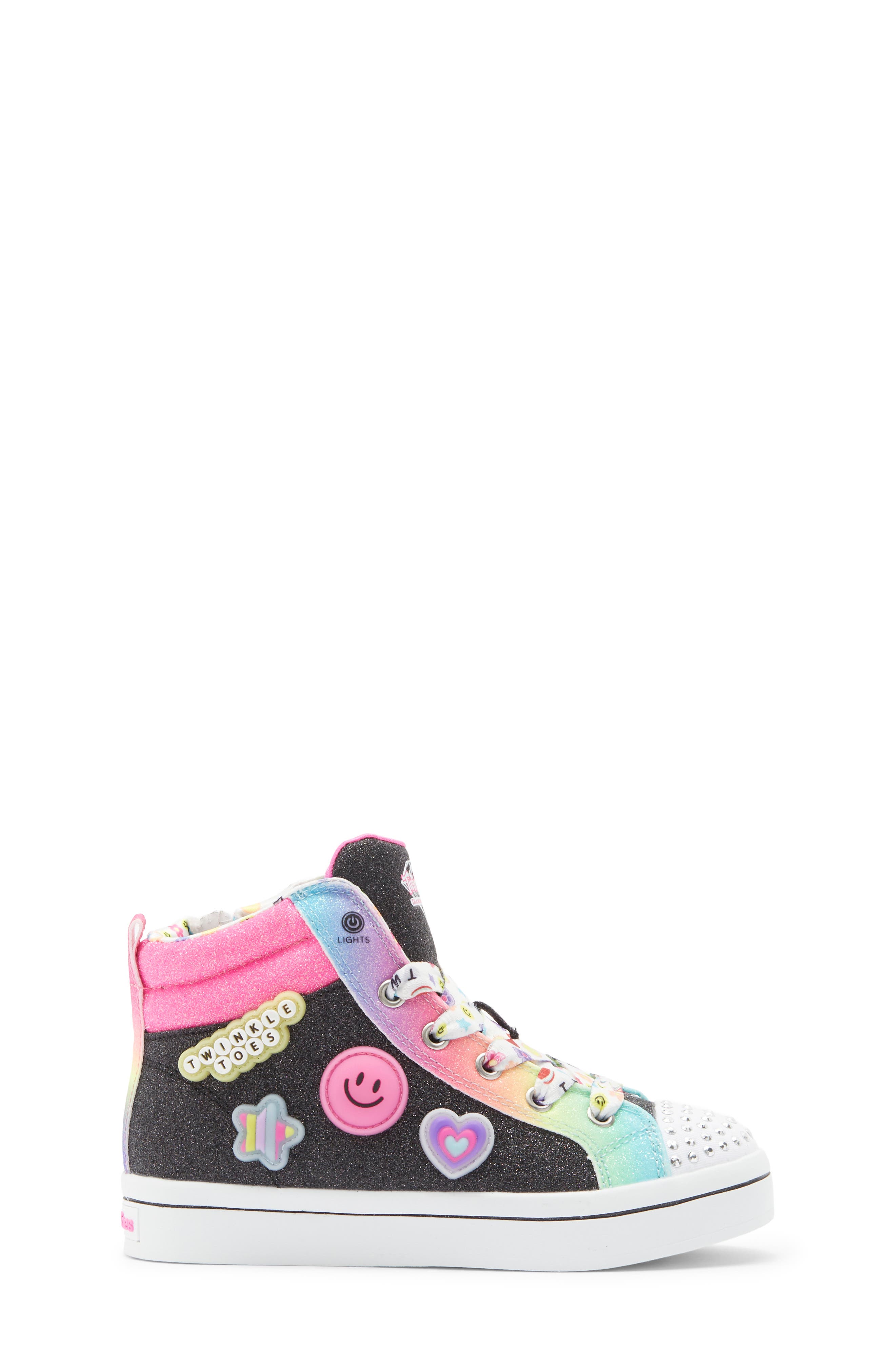 Kids' Twi-Lites 2.0 Bit of Happiness High Top Sneaker, Alternate, color, BLACK MULTI