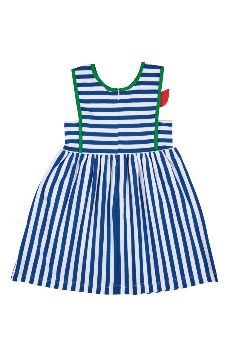Florence Eiseman Stripe Knit Dress With Tulip, Alternate, color, Royal/White