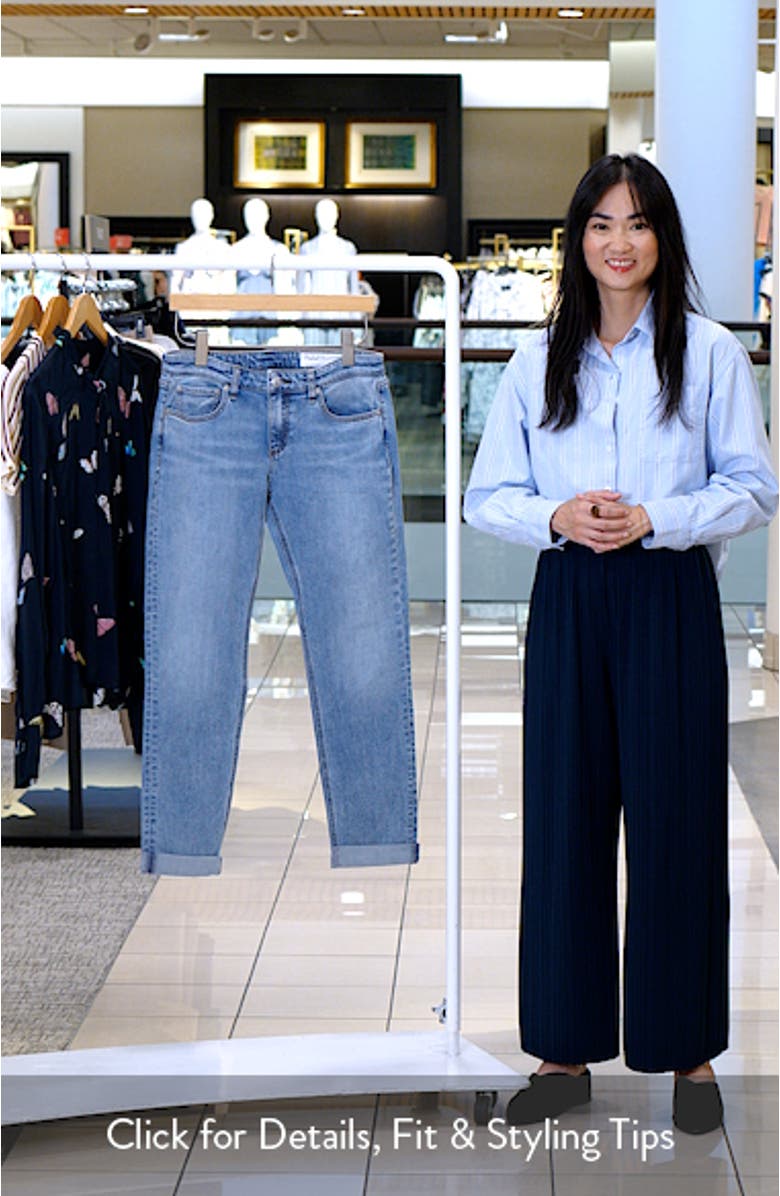 Dre Low Rise Slim Boyfriend Jeans, sales video thumbnail