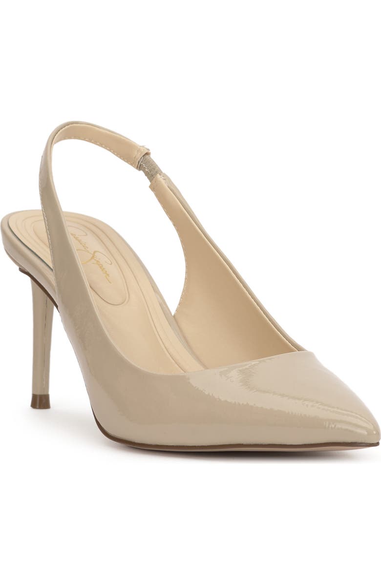 Jessica Simpson Souli Slingback Pointed Toe Pump, Main, color, Stormy Grey
