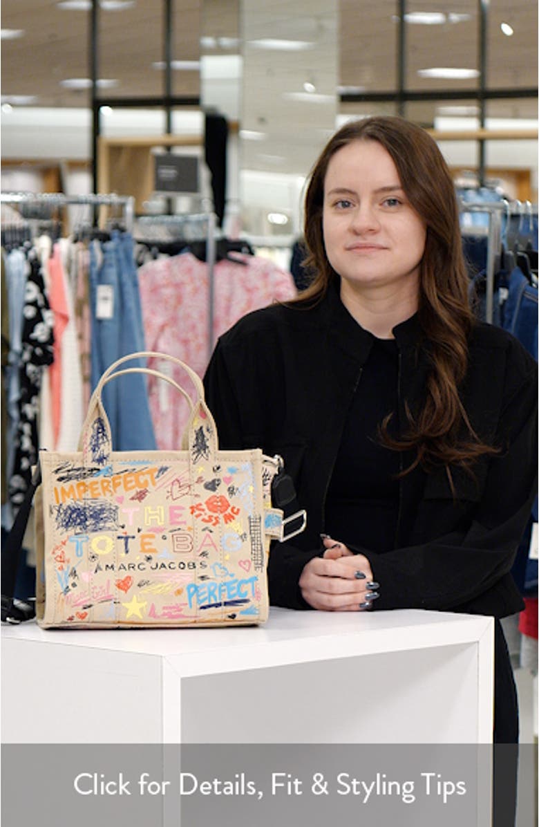 The Punk Scribble Small Canvas Tote Bag, sales video thumbnail