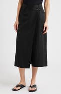 COS Wrap Front Midi Skirt