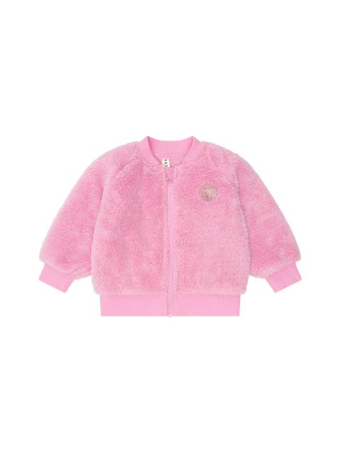 Varsity Huxette Fur Jacket (Toddler, Little Kid, Big Kid)