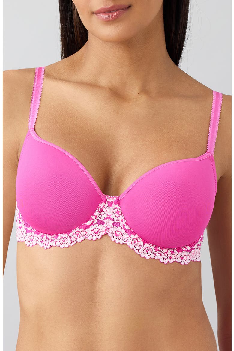 Embrace Lace® T-Shirt Bra, Main, color, WILD AZALEA/ CRADLE PINK