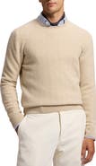 Ralph Lauren Purple Label Herringbone Knit Cashmere Sweater