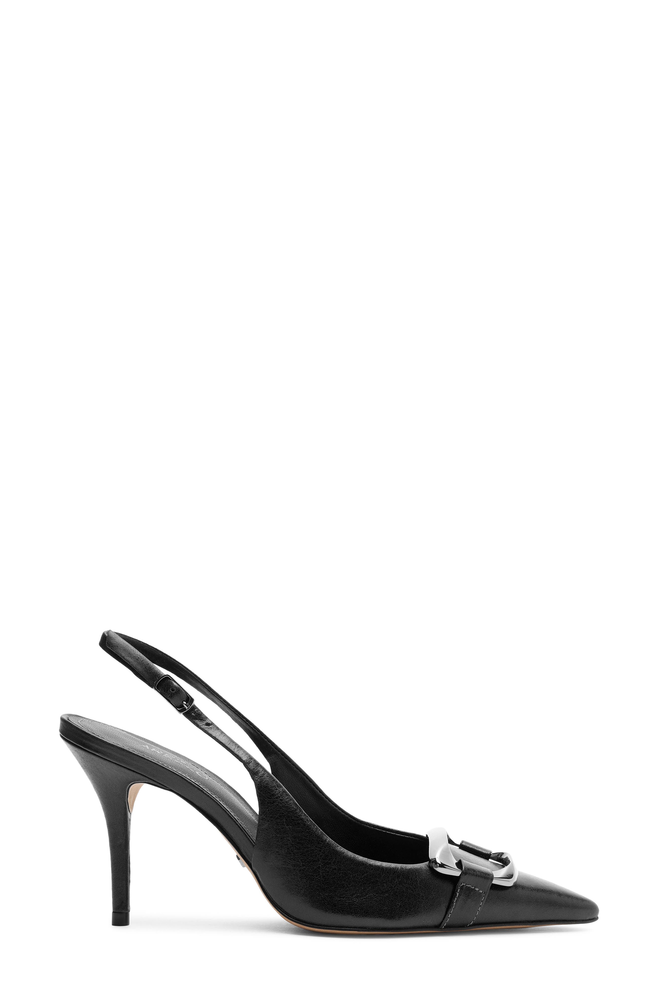 Arezzo Felicity Pointed Toe Slingback Pump, Alternate, color, Black