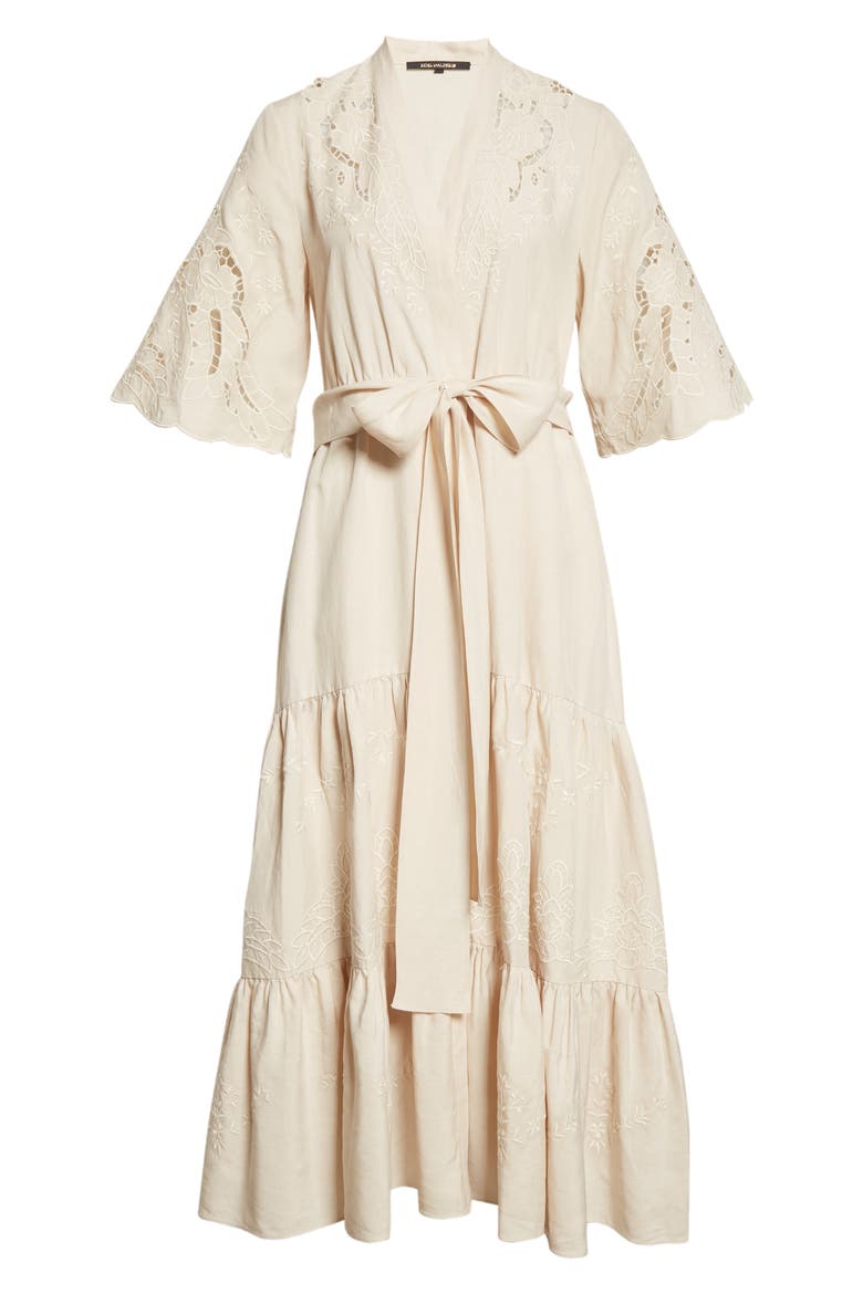 Gabbi Embroidered Dress, Alternate, color, DUNE