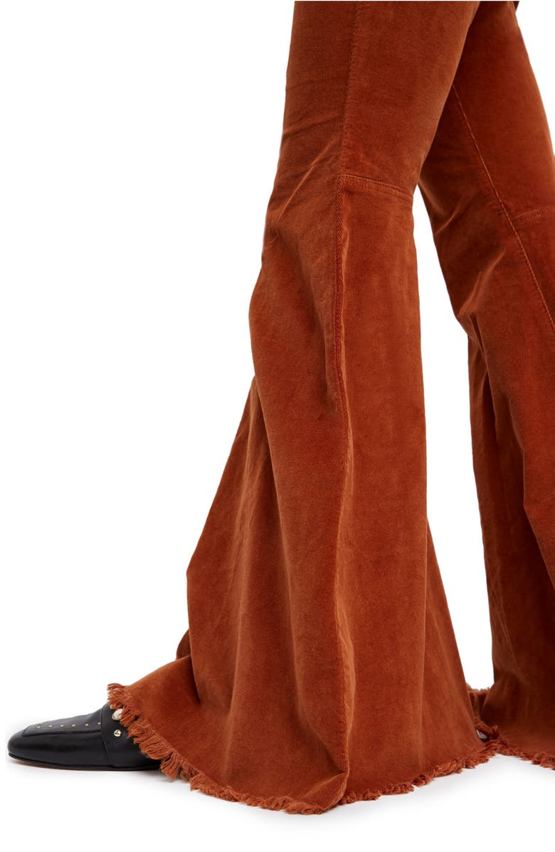 Free People Just Float Corduroy Flare Pants, Alternate, color, 