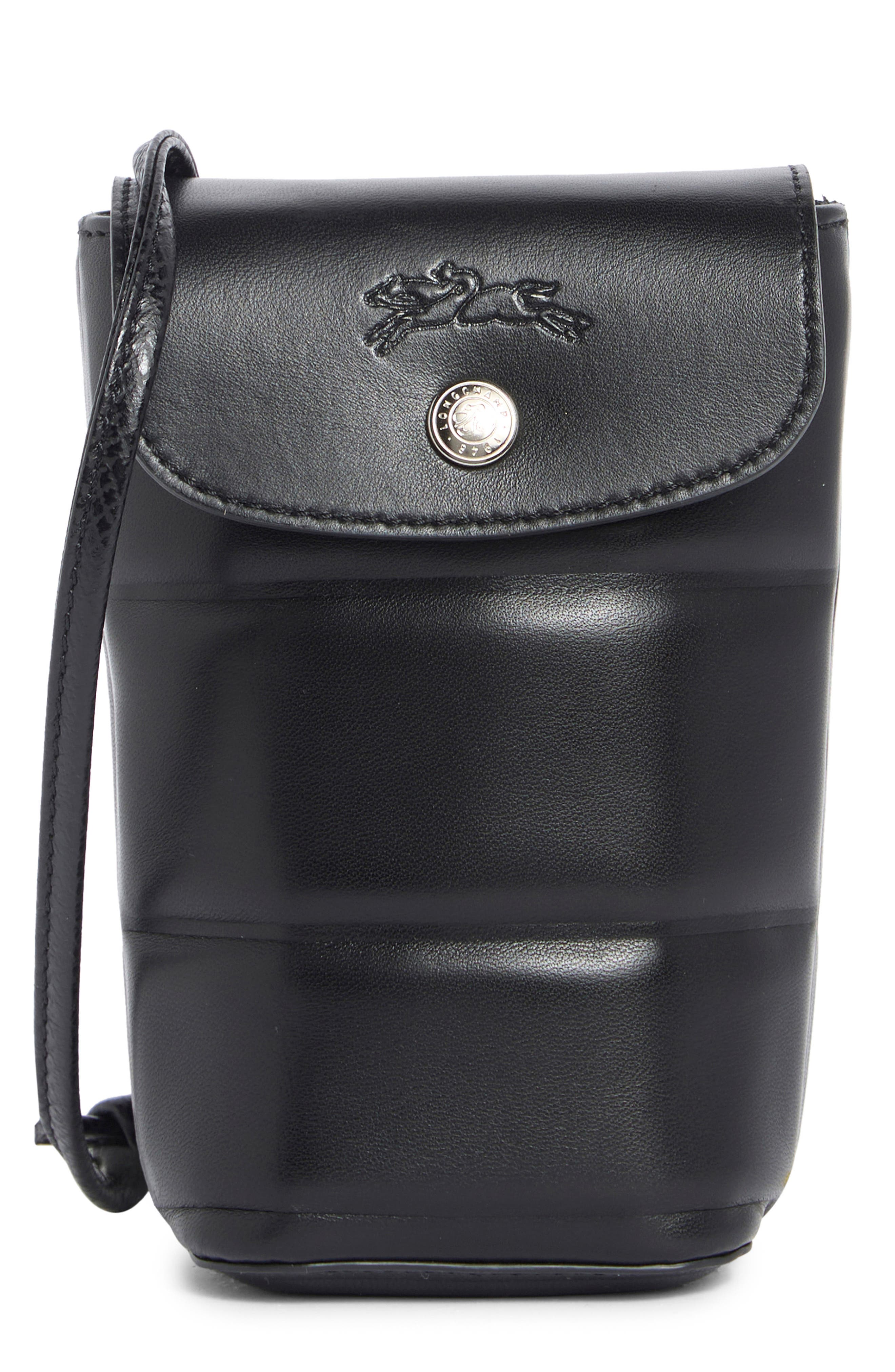 Le Pliage Quilted Leather Phone Crossbody Bag