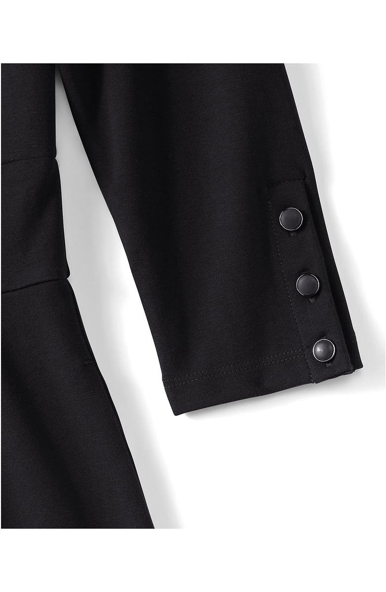 Lands' End Starfish 3/4 Sleeve Dress, Alternate, color, Black