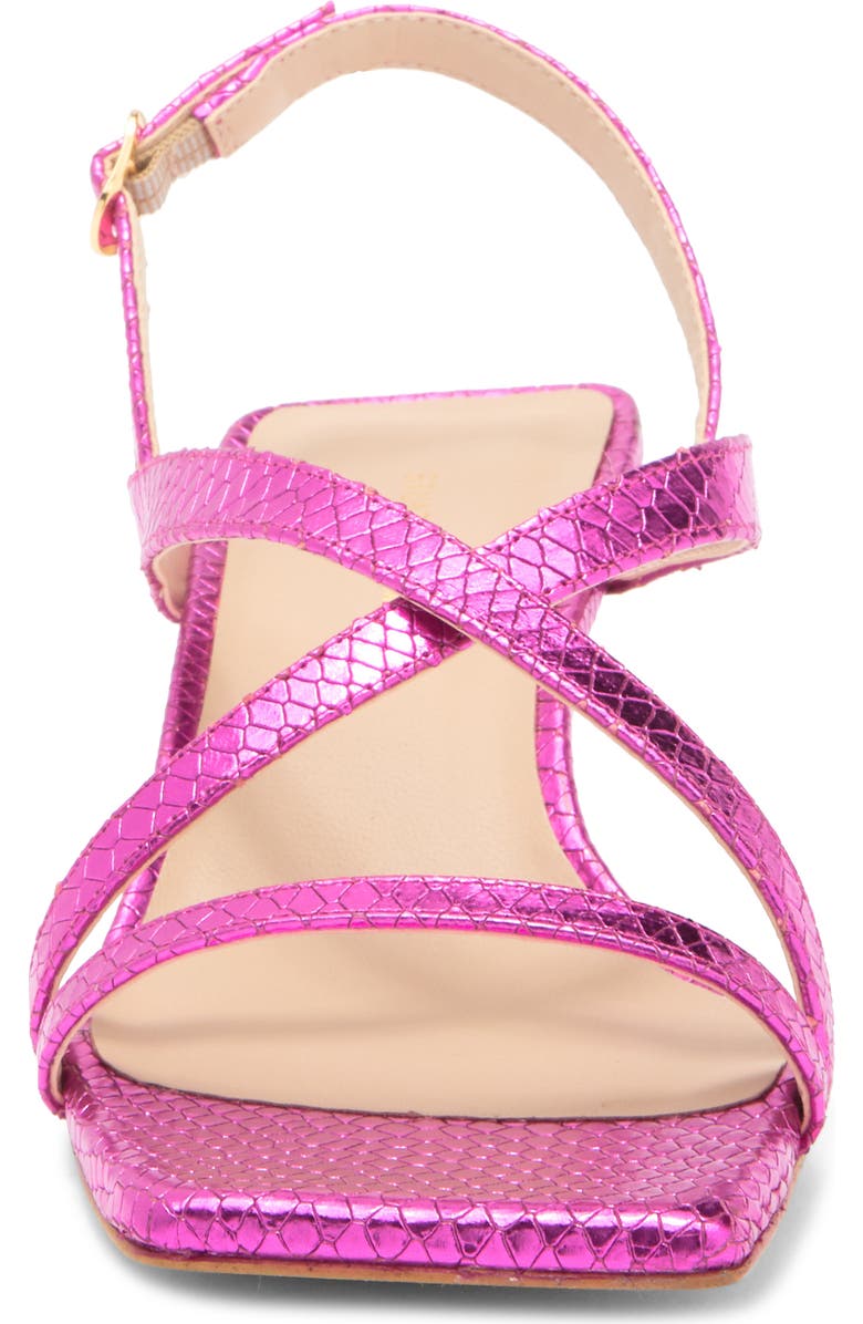 Stuart Weitzman Oasis 50 Kitten Heel Slingback Sandal, Alternate, color, Azalea