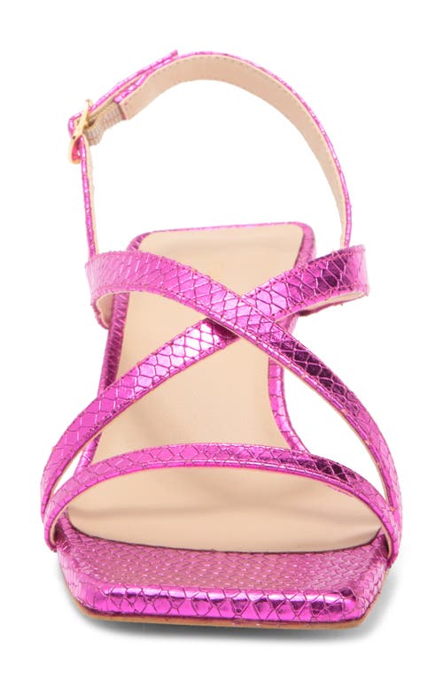Stuart Weitzman Oasis 50 Kitten Heel Slingback Sandal In Azalea