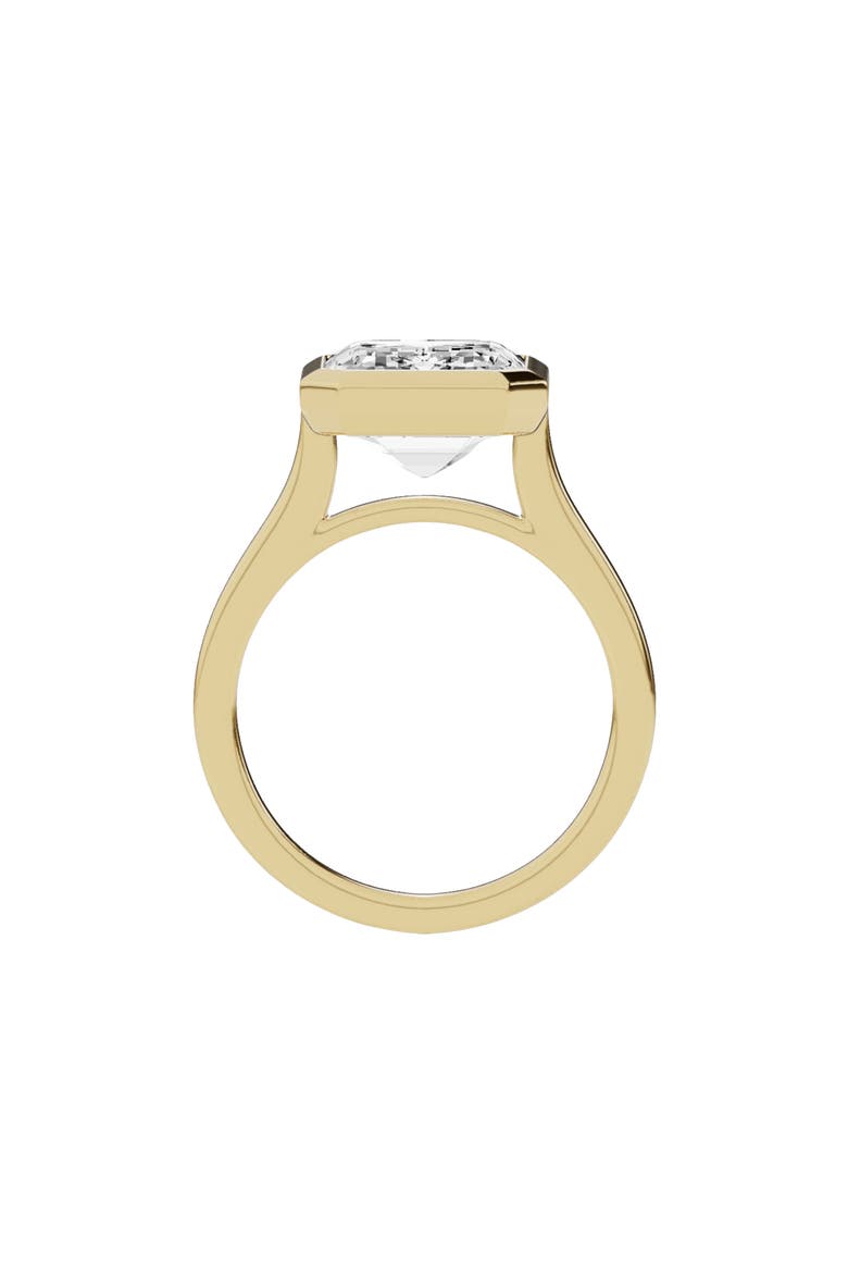 18K Gold Emerald Cut Lab Created Diamond Solitaire Ring - 8.0 ctw (Nordstrom Exclusive), Alternate, color, 18K YELLOW GOLD