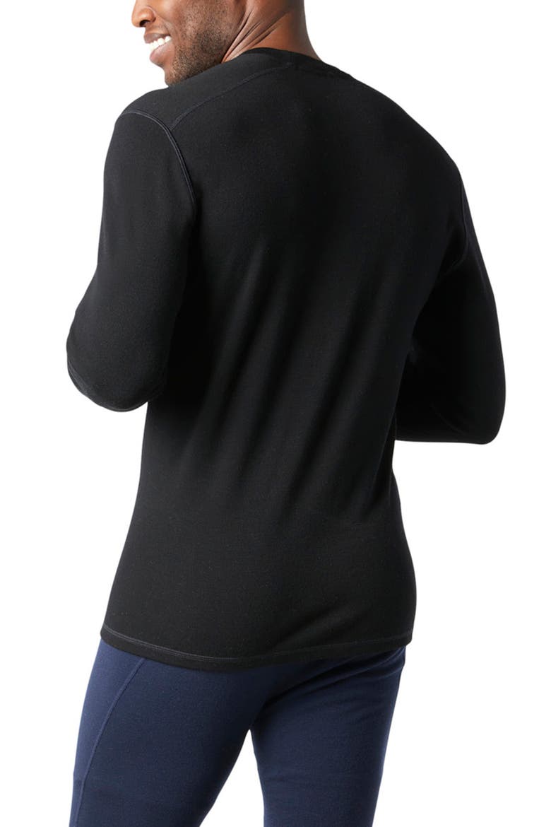 Merino 250 Base Layer Long Sleeve Crewneck Shirt, Alternate, color, BLACK