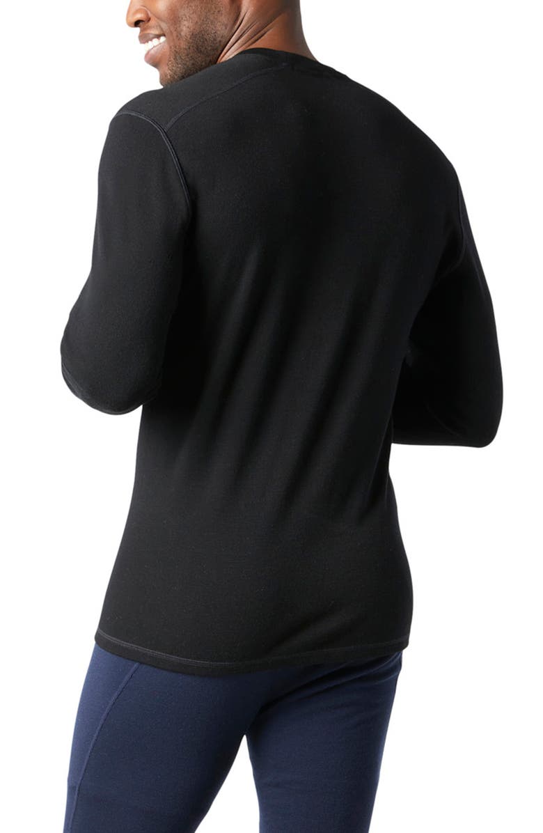 Smartwool Merino 250 Base Layer Long Sleeve Crewneck Shirt, Alternate, color, Black