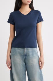 DL1961 Shrunken V-Neck Tee
