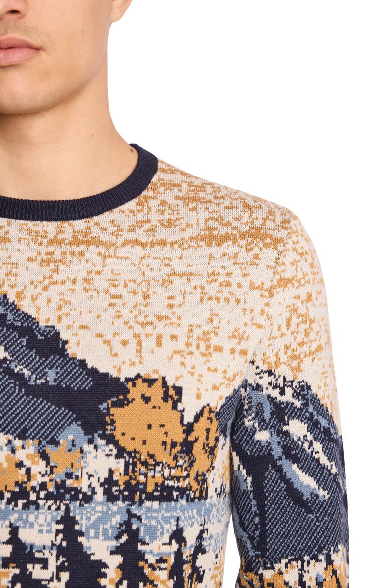 PAISLEY & GRAY Mountain Retreat Crewneck Sweater, Alternate, color, Mountain Retreat