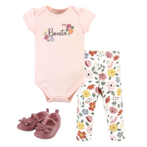 Soft Cotton Collection Bodysuit, Pants, and Footwear Collection