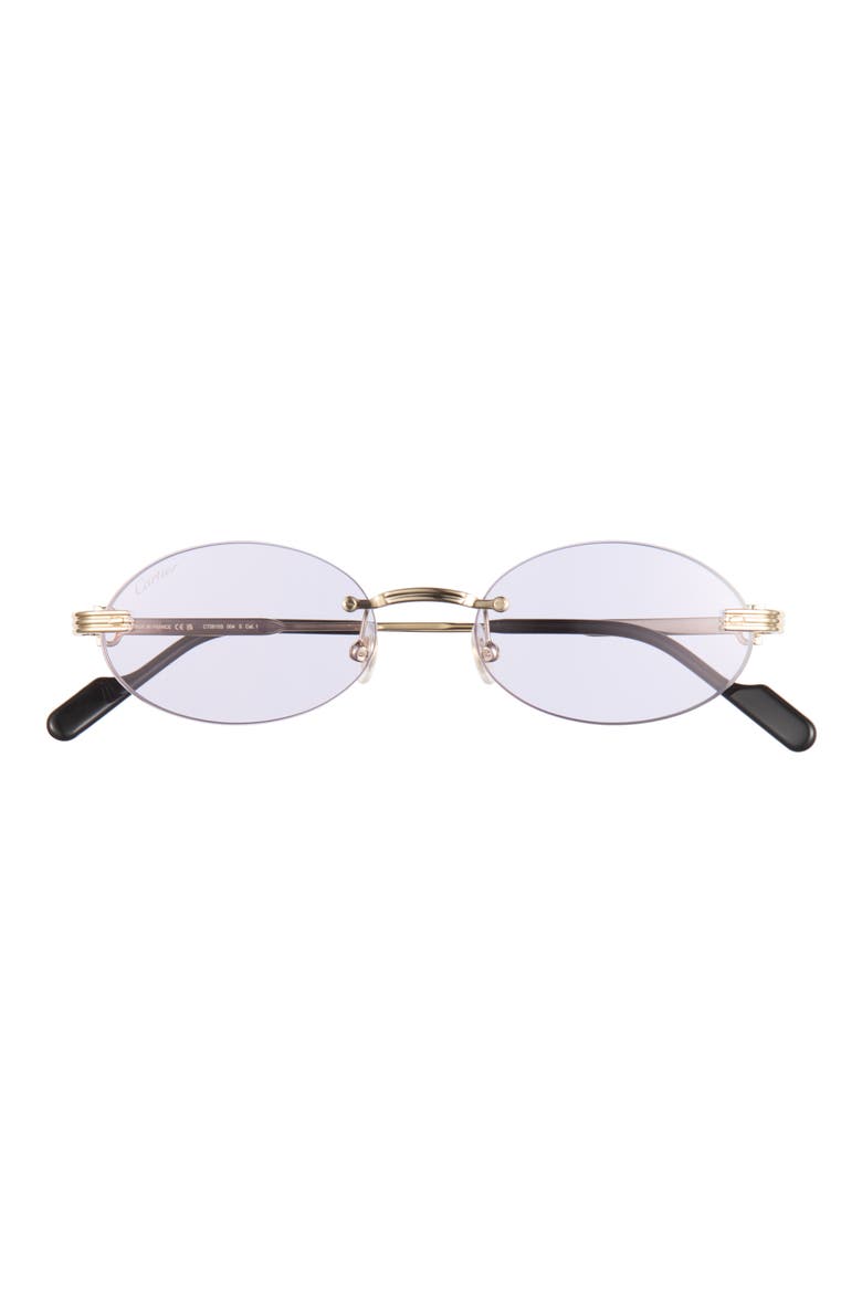 CT0615S Small Oval Sunglasses, Main, color, GOLD