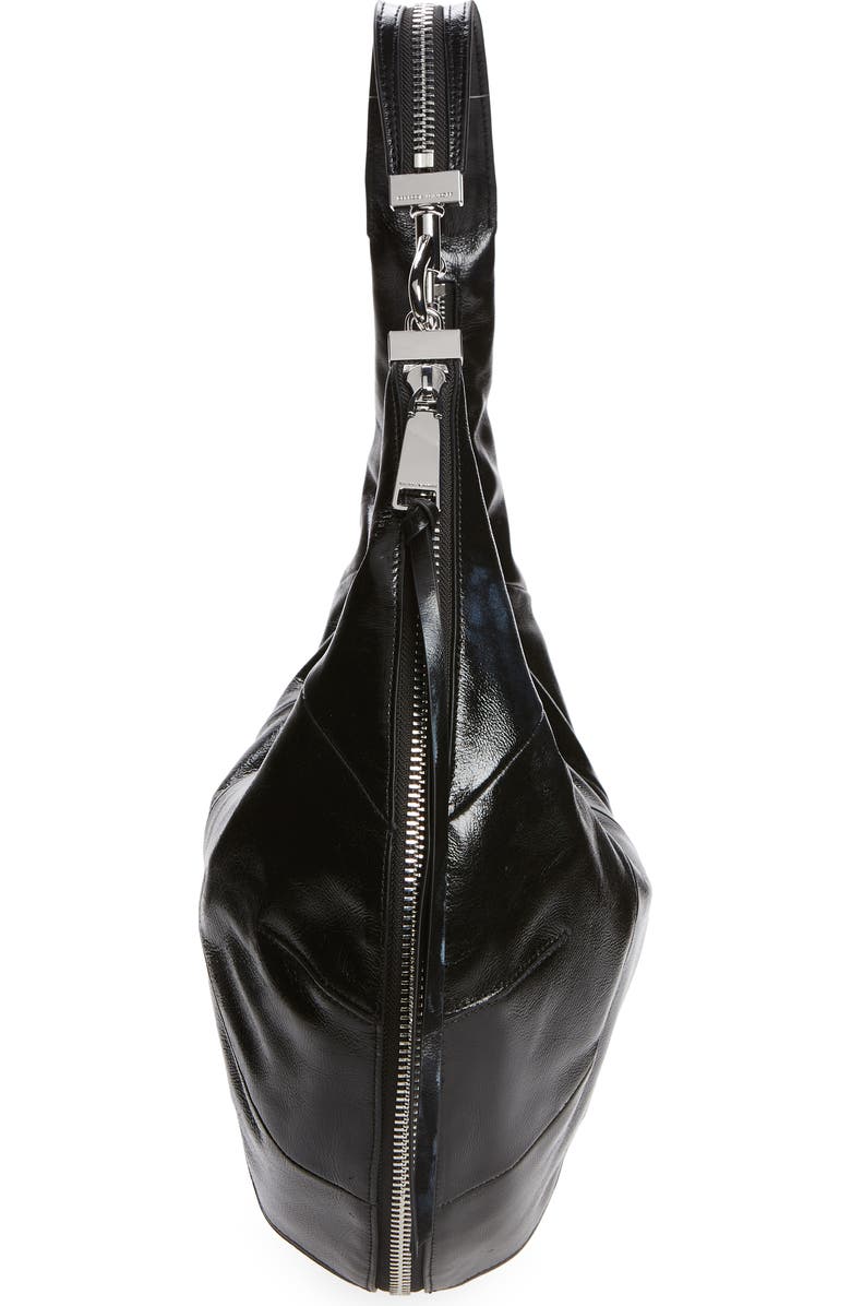 Rebecca Minkoff Croissant Zip Around Leather Hobo Bag, Alternate, color,