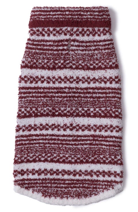 CozyChic® Checkered Stripe Pet Sweater