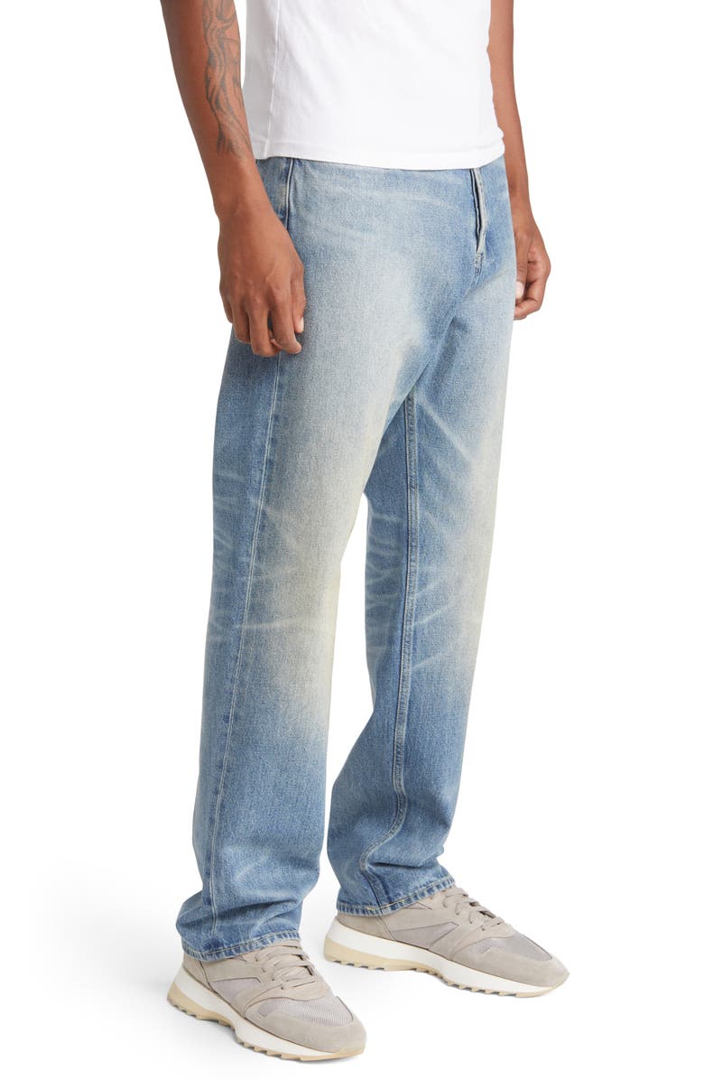Fear of God Essentials Rigid Straight Leg Jeans, Alternate, color, 