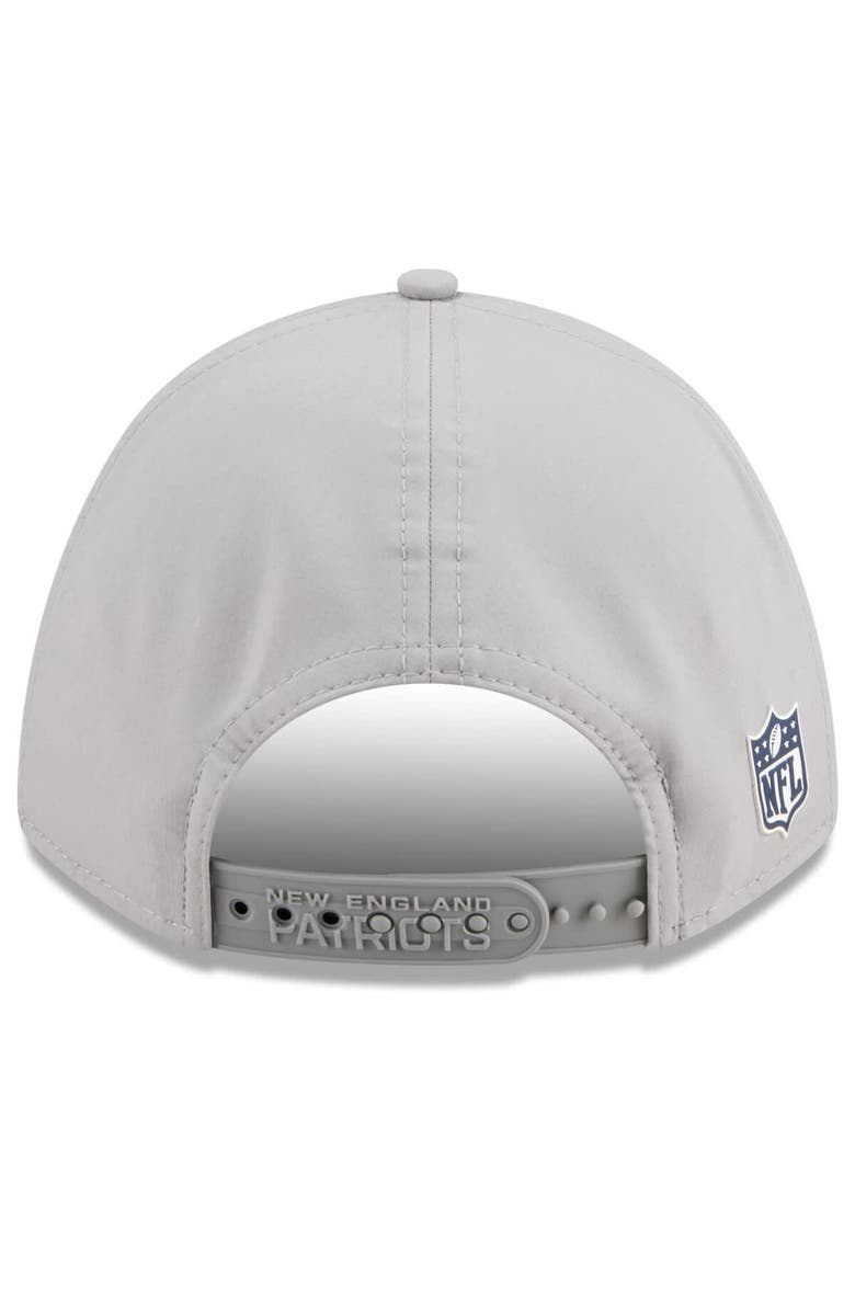 New Era Men's New Era Gray New England Patriots 2025 Sideline  M-Crown 9FORTY Adjustable Hat, Alternate, color, 