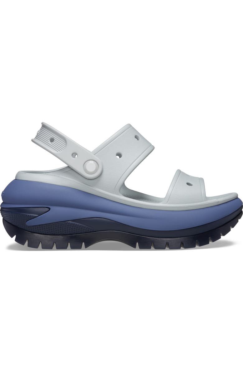 CROCS Classic Mega Crush Water Resistant Platform Sandal, Alternate, color, Mirage Multi