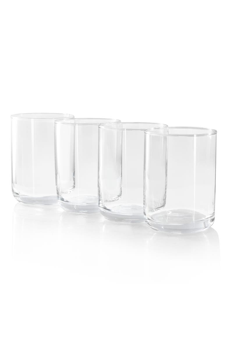 4 Piece 15 Ounce Double Old Fashioned Clear Glass Set, Alternate, color, Clear