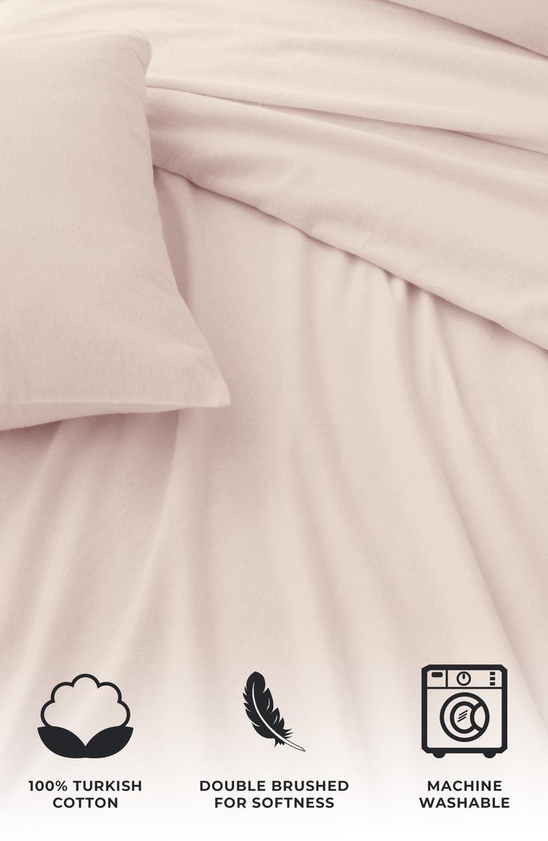 Cotton Solid Flannel Sheet Set
