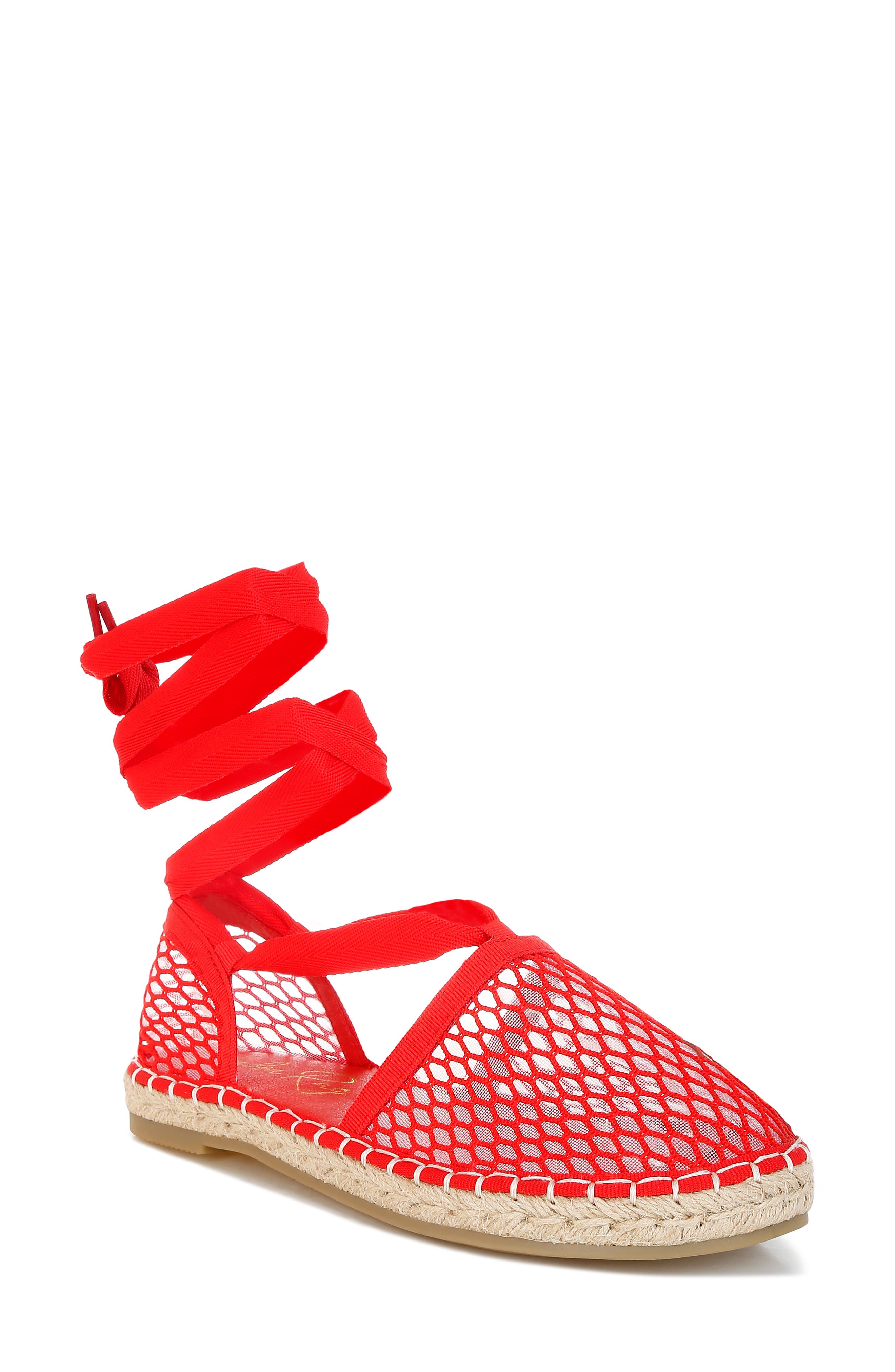 LONDON RAG Sonara Ankle Wrap Espadrille Flat