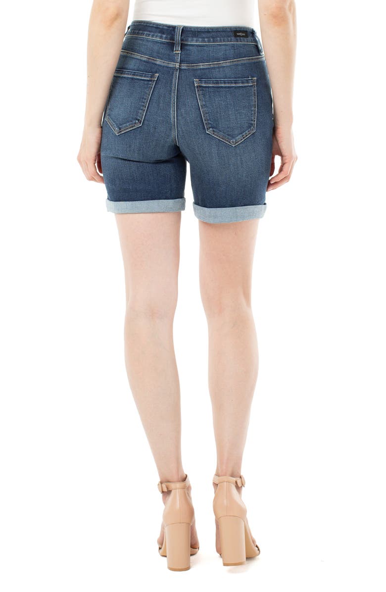 Liverpool Kristy High Waist Rolled Shorts, Alternate, color,