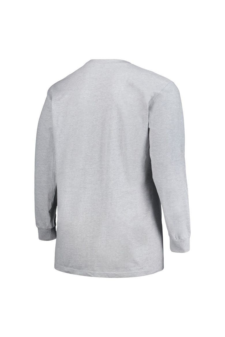 Men's Profile Gray Air Force Falcons Big & Tall Mascot Long Sleeve T-Shirt, Alternate, color, Gray