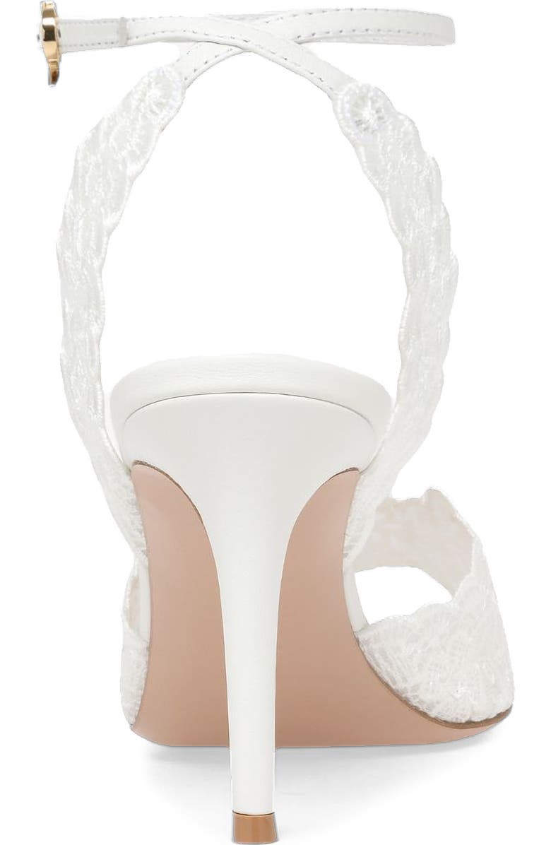 Gianvito Rossi Yvonne Sandal, Alternate, color, White Textile
