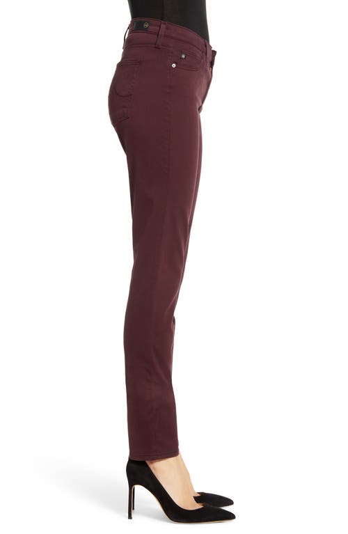 Ag 'the Prima' Cigarette Leg Skinny Jeans In Boysenberry