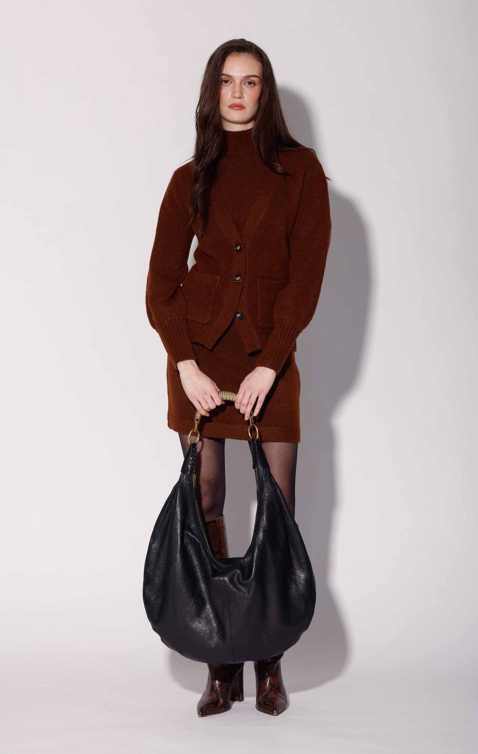 Walter Baker Jane Large Hobo Bag, Alternate, color, Black