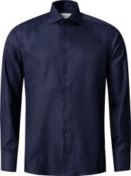 Eton Slim Fit Houndstooth King Twill Dress Shirt