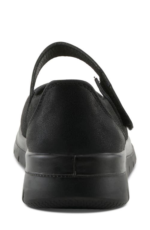 Flexus By Spring Step Stoller Mary Jane Sneaker In Black