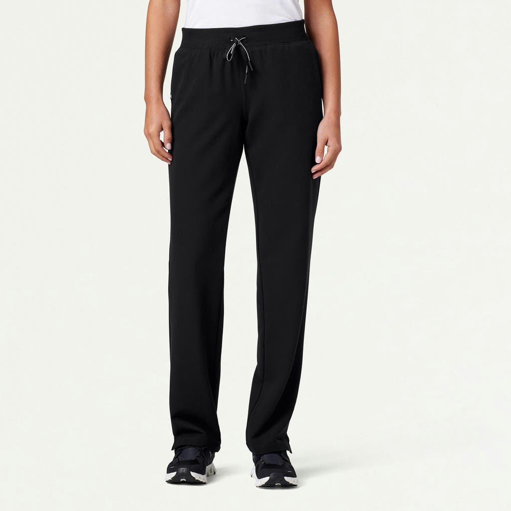 Jaanuu 5-pocket Classic Mid-rise Scrub Pant In Black