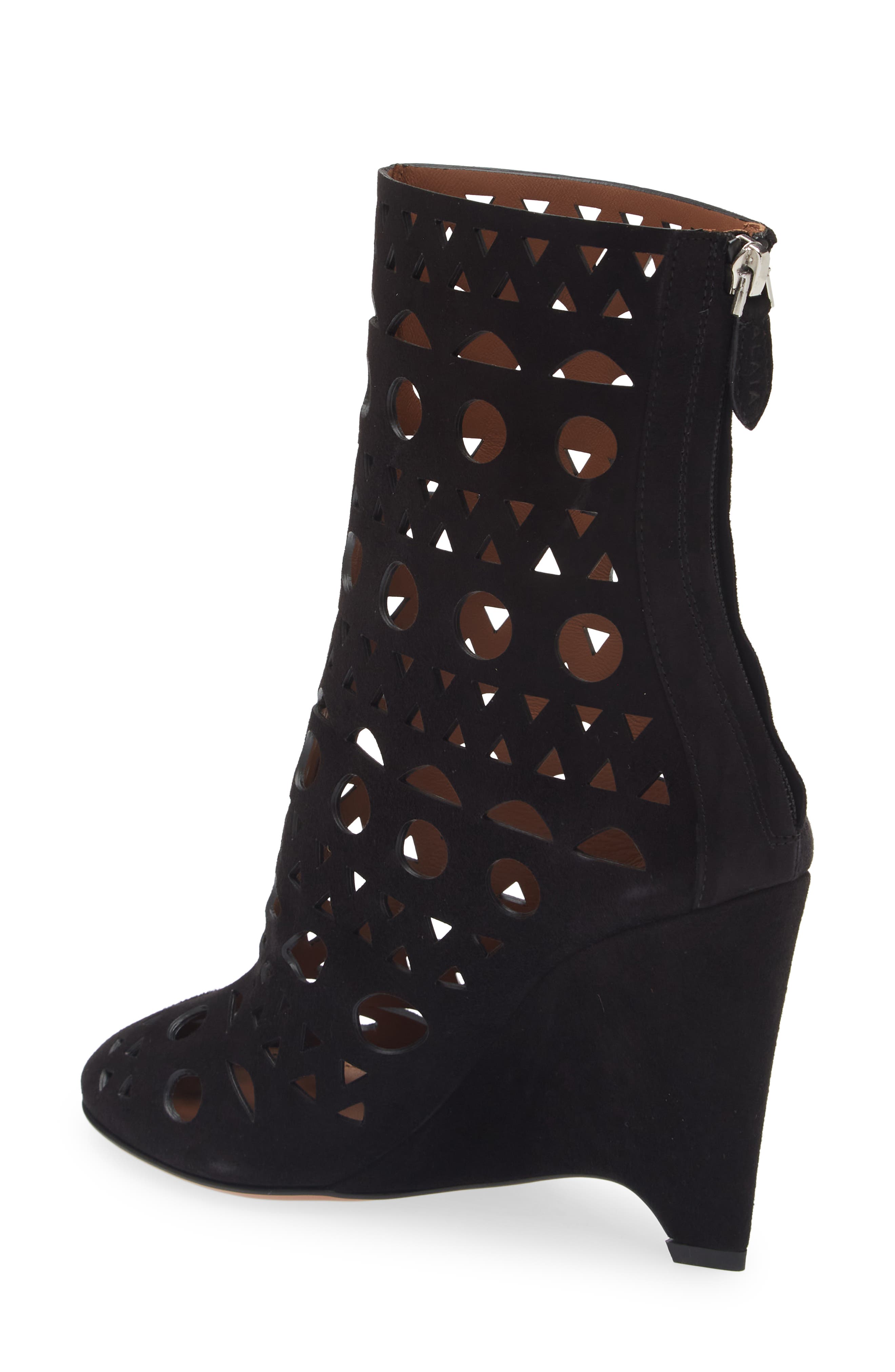 Alaïa Vienne Wedge Bootie, Alternate, color, 