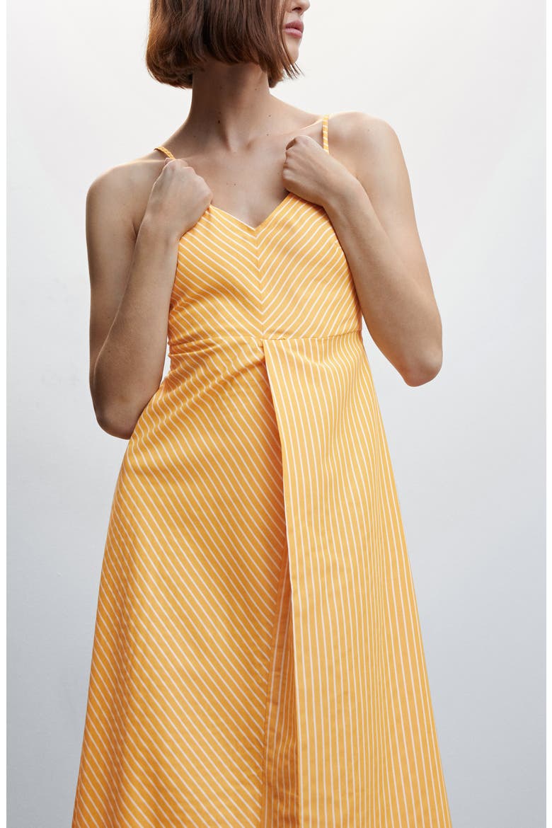 Stripe A-Line Sundress, Alternate, color, YELLOW
